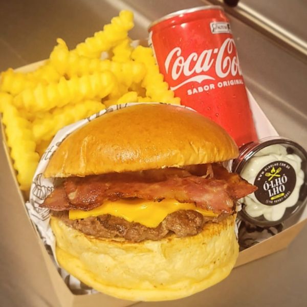 Smash Bacon + Batata + Refri