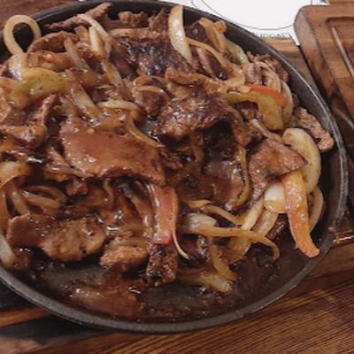 CARNE COM CEBOLA (COMPLETO)