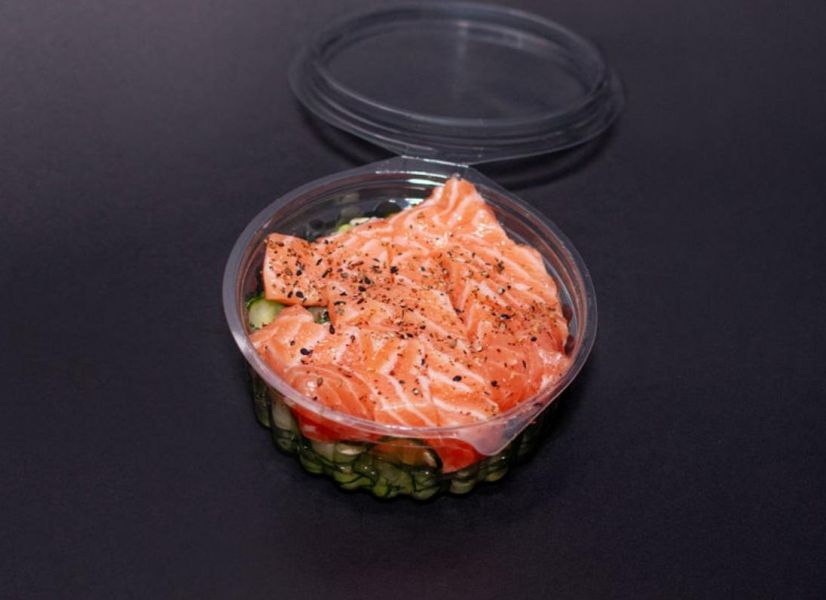 Sunomono com Cubos de Salmão
