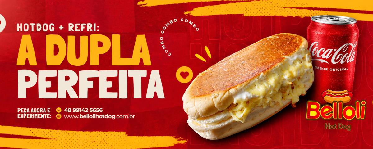 Banner promocional de Belloli Hot Dog