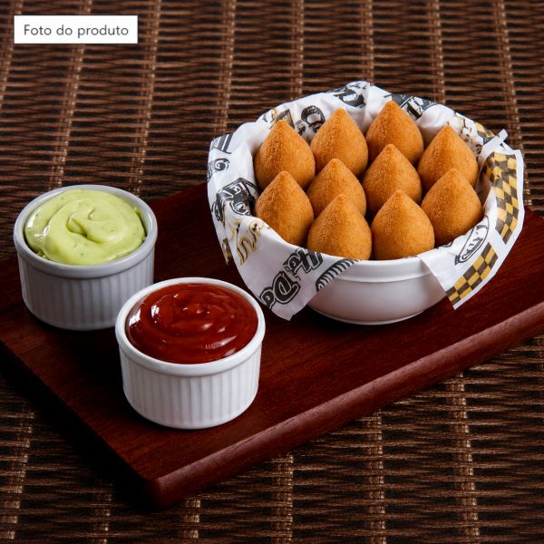 Mini salgadinho coxinha