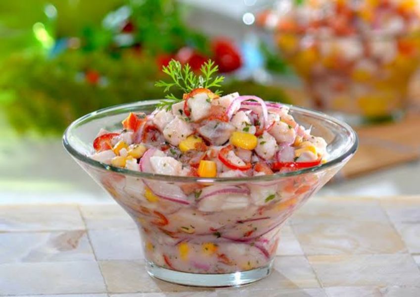 Ceviche peixe branco