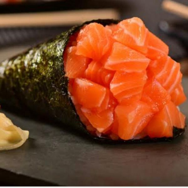 Temaki salmão 1 unidade