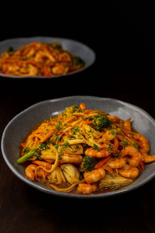 Yakisoba de camarão 500 gramas