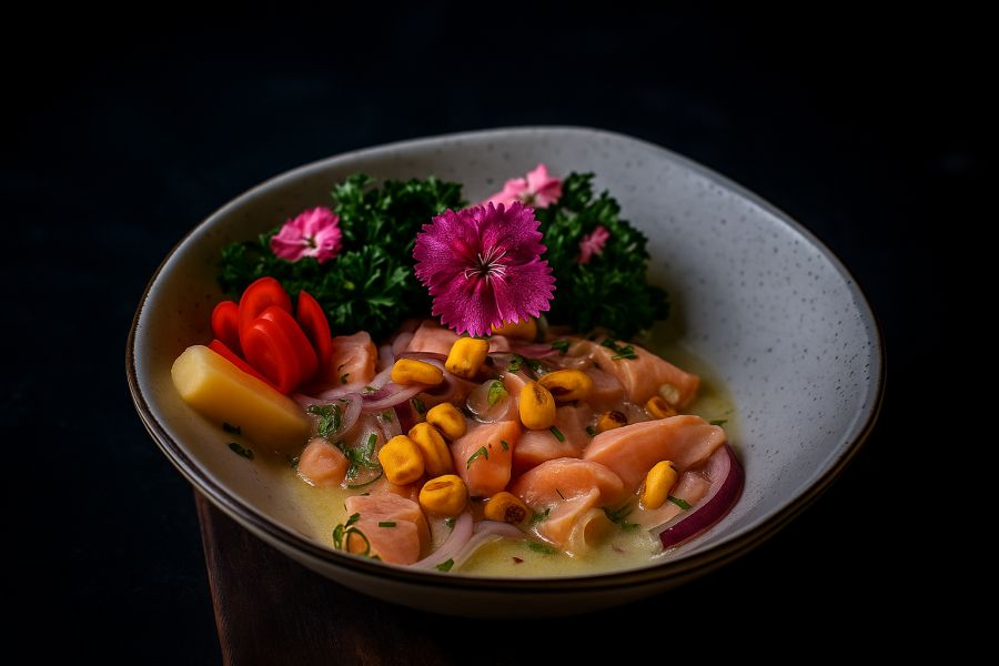 Ceviche de salmão 180 gramas