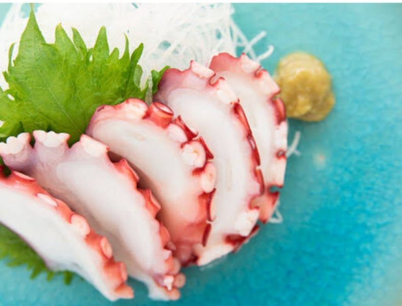 Sashimi polvo 10 peças