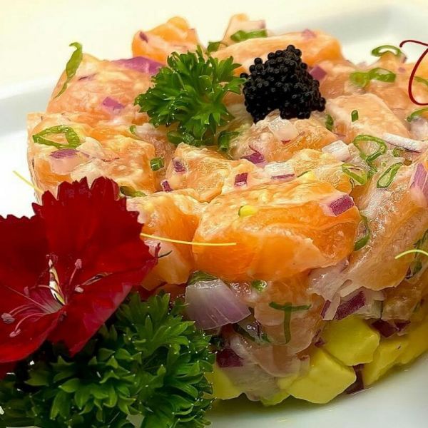 Tartar de salmão 180 gramas