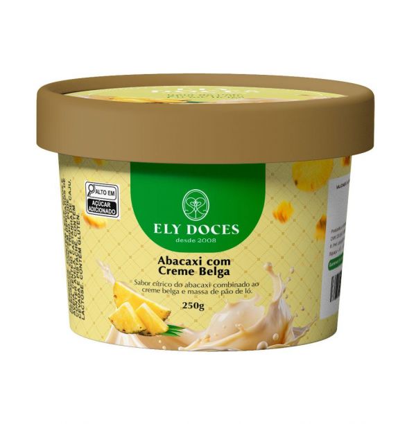 Abacaxi C/ Creme Belga