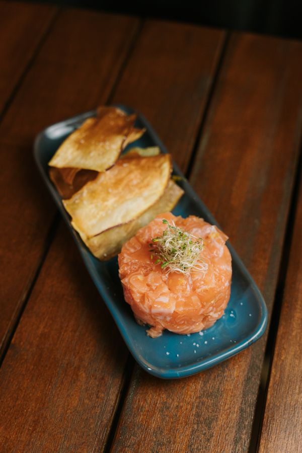 Tartar de salmão trufado