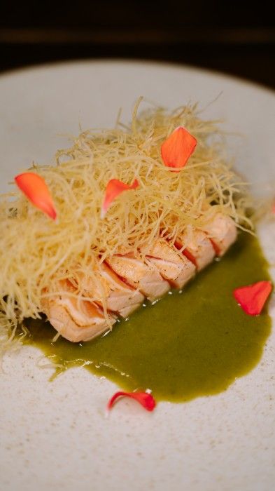 Sashimi Salmão Basilico