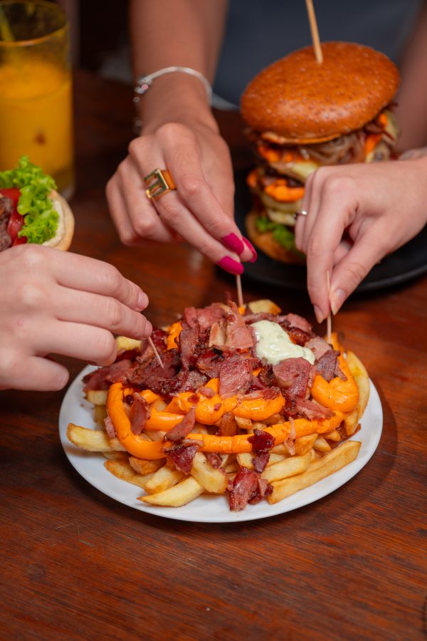 Extra fritas cheddar e bacon