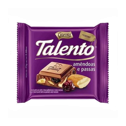 Talento amendoas e passas 25g (roxo)