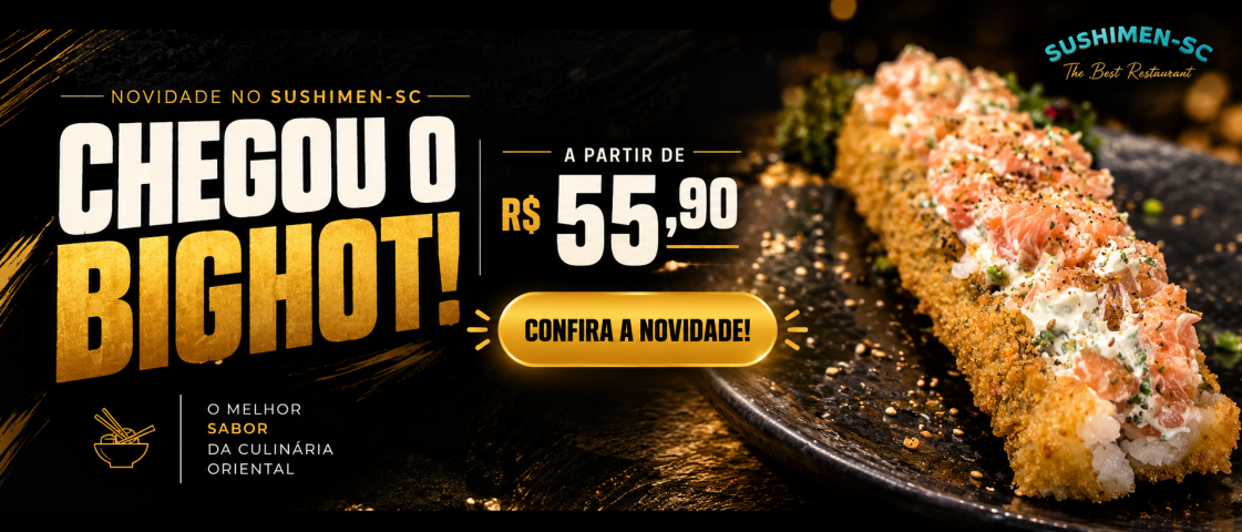 Banner promocional de Sushimen_sc São José