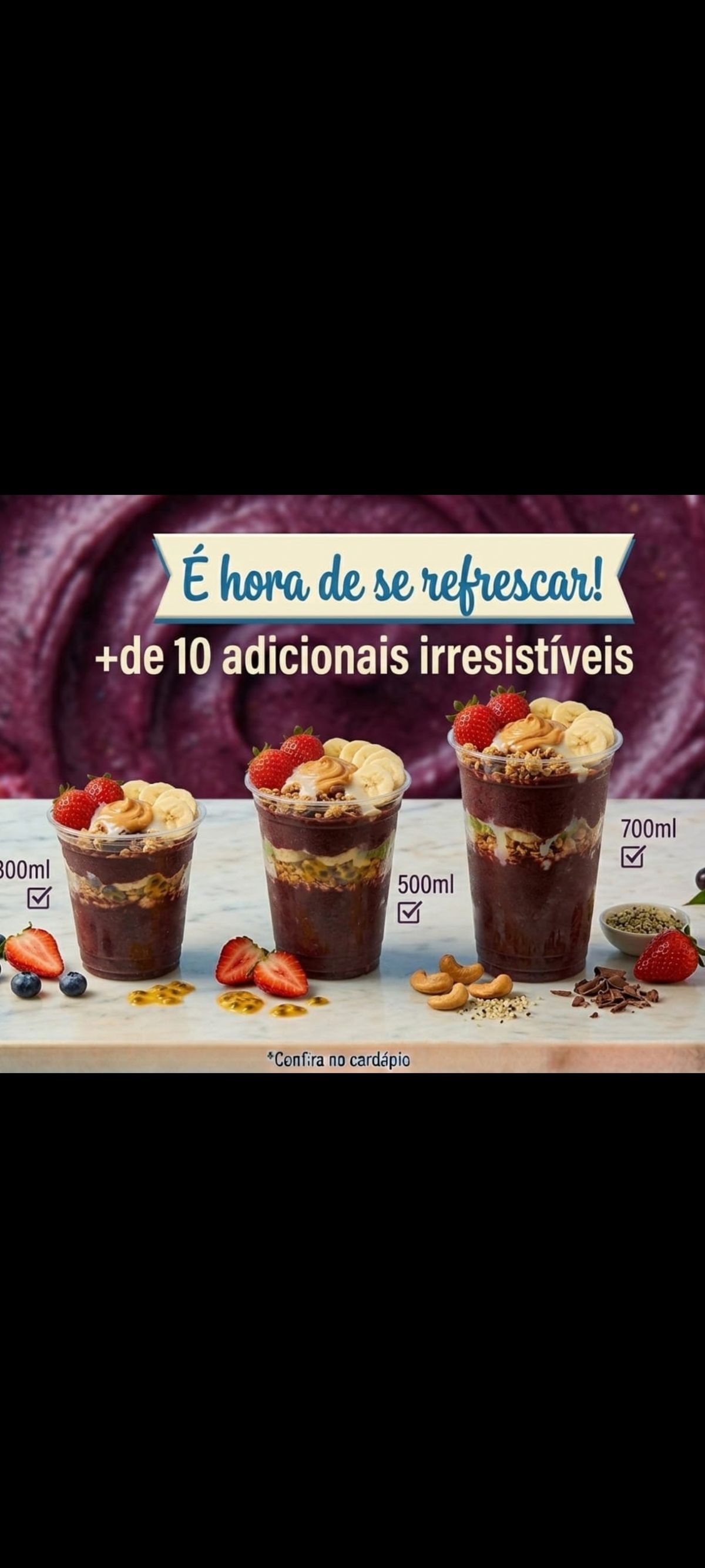 Banner promocional de Kissme Sorveteria