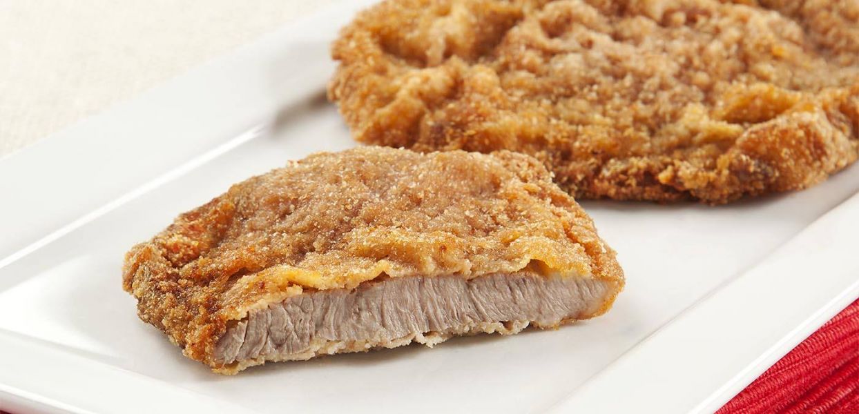 Porção de alcatra a milanesa