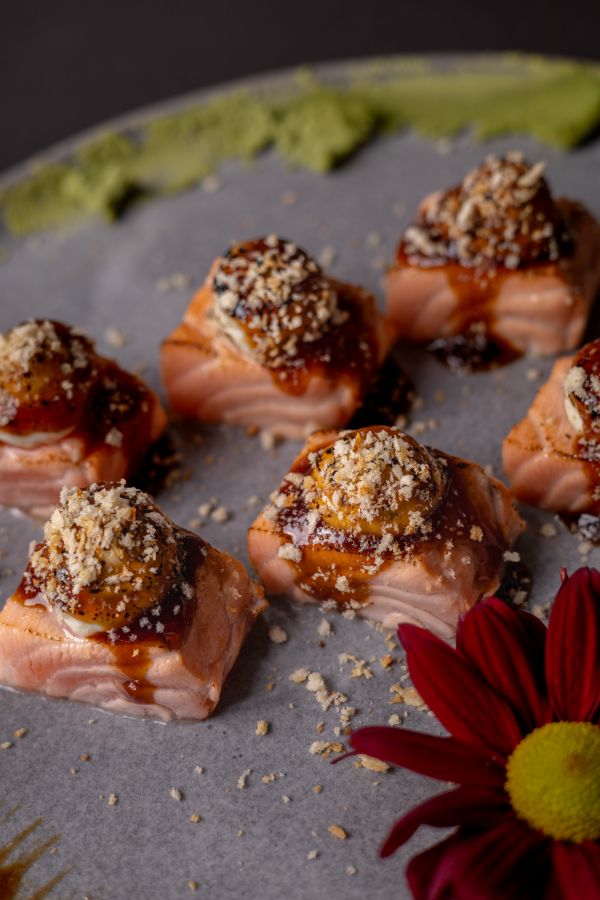 Sashimi salmão gorgonzola(4 Peças)
