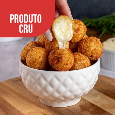 Mini Bolinha c/Cream Cheese e Requeijão CRU PREMIUM