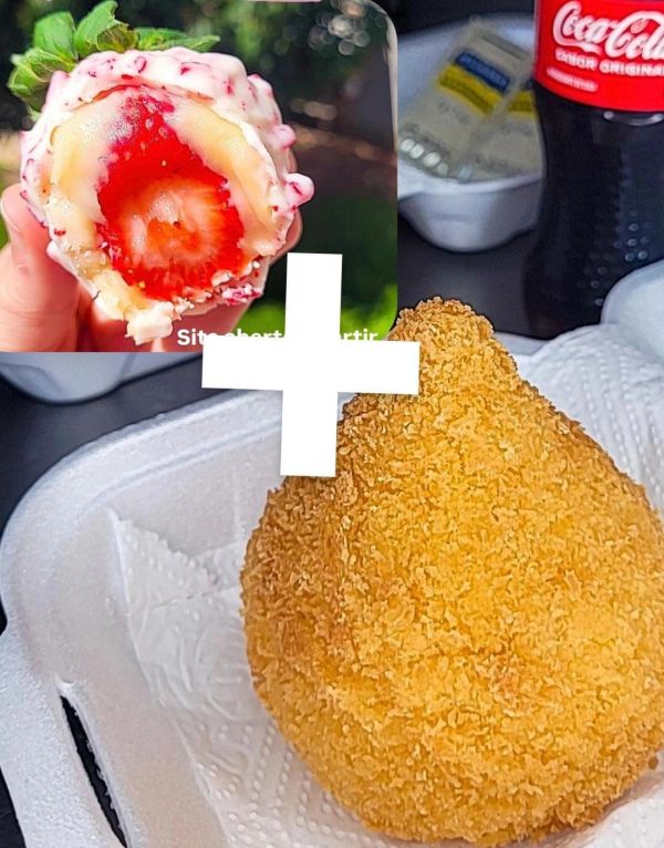 Coxinha + Morango Cravejado