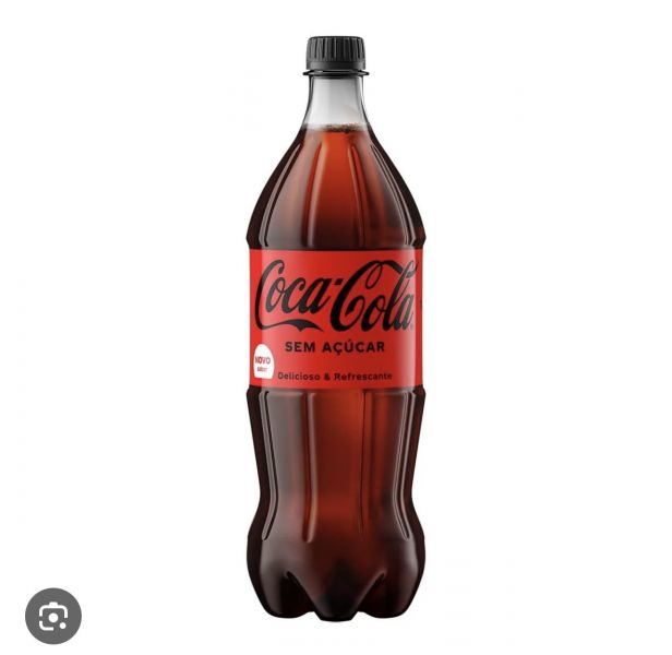 Coca cola sem açúcar 1l