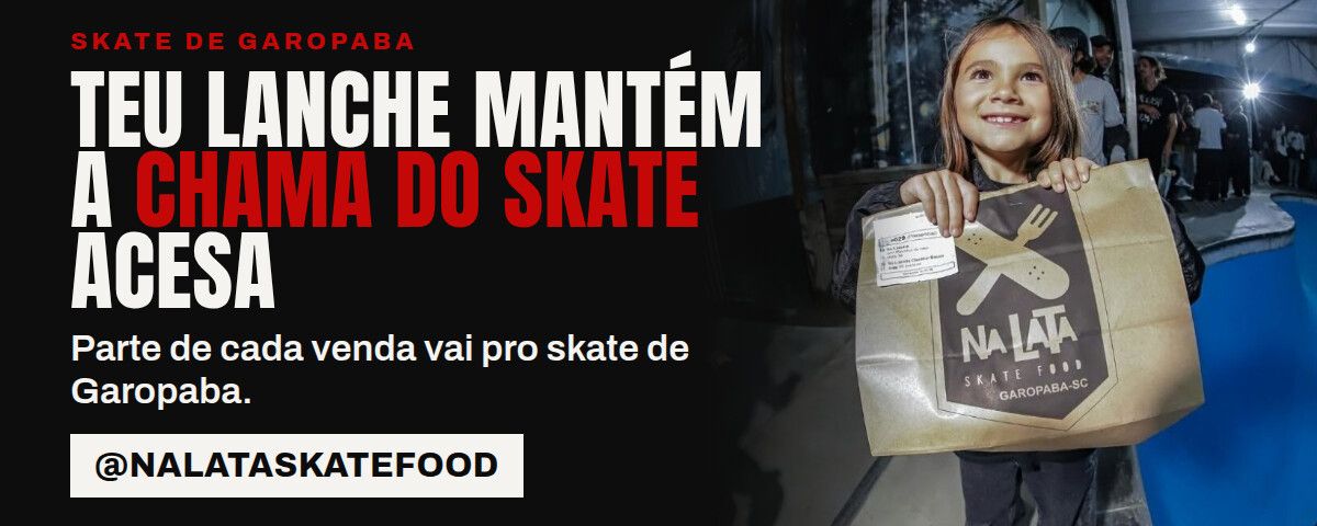 Banner promocional de Na Lata Skate Food