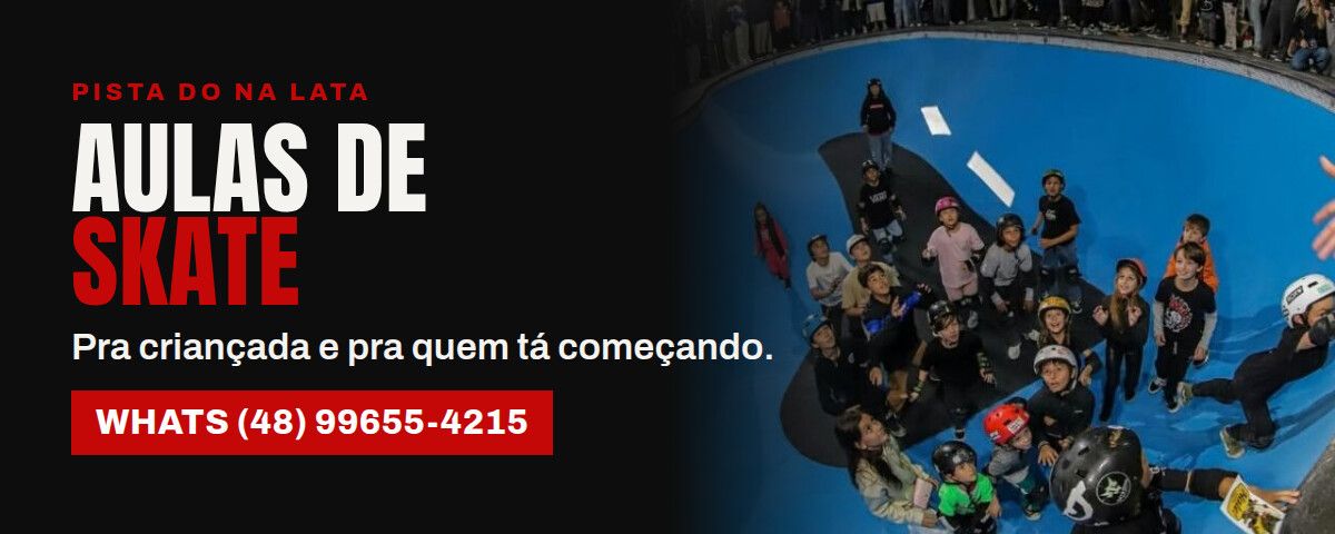 Banner promocional de Na Lata Skate Food