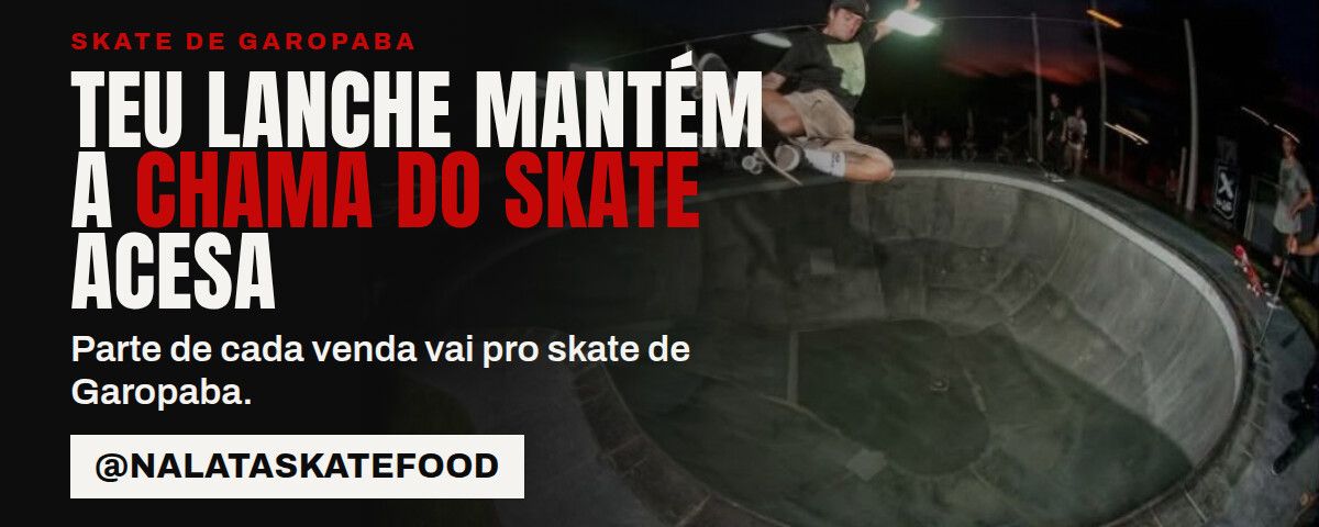 Banner promocional de Na Lata Skate Food