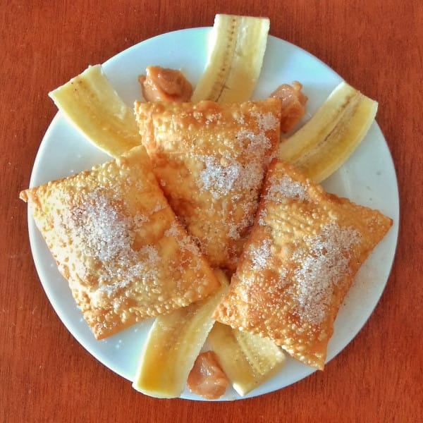 Porção Pastel Banana com Doce de Leite